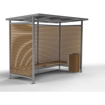 Přístřešek na auto HTI AUTOBUSOVÁ ZASTÁVKA ARUMA I Barva konstrukce: bílá komaxit (RAL 9003)