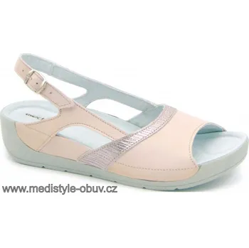 Dámská zdravotní obuv MEDISTYLE JOSEFÍNA 1J-B25/1 sandál RŮŽOVÝ vel.37-43, --- - 40