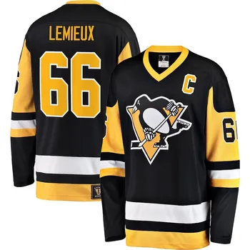 Fanatics Pánský dres Pittsburgh Penguins NHL #66 Mario Lemieux Breakaway Heritage Jersey Velikost: L, Distribuce: USA