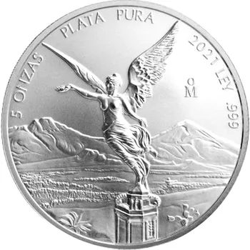 Stříbrná mince 5 Oz Libertad 2021