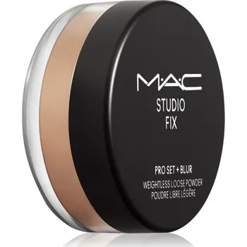 Pudr MAC Cosmetics Studio Fix Pro Set + Blur Weightless Loose Powder zmatňující fixační pudr odstín Dark 6,5 g