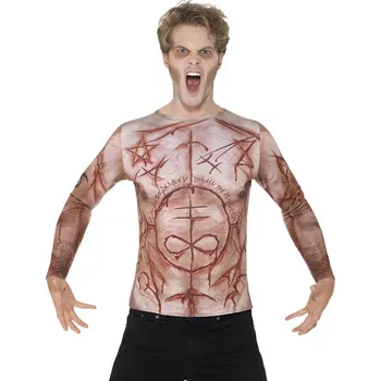 Karnevalový kostým Tričko zohavená kůže - Velikost L