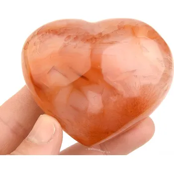 Přírodní kámen Srdce z karneolu Madagaskar 159g