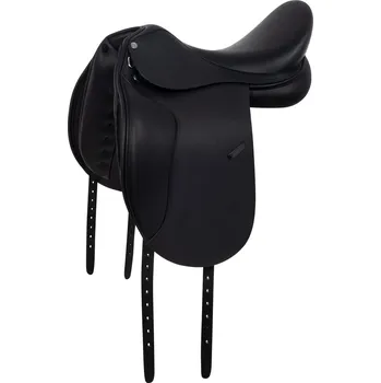 Jezdecké sedlo EQUESTRO Sedlo drezurní AAchen-Combi Equestro, černé Velikost posedlí: 18", Šířka komory: střední