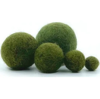 MMboutique Plstěná kulička vel.L 058-Olive Green