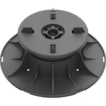 Rektifikační terč pod dlažbu se samonivelační hlavou H 50-80 mm (Nastavitelná výška od 50 mm do 80 mm | vyrovnaní sklonu až do 5% | nosnost 1500 Kg | základna Ø 200 mm | samonivelační hlava Ø 130 mm | spára 4 mm | samonivelační terče doporučujeme aplikova