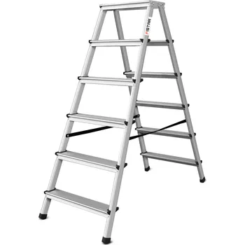 Hliníkové oboustranné štafle, 2x 6 příček