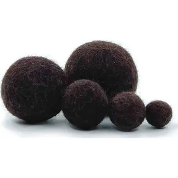 MMboutique Plstěná kulička vel.XL 032-Dark Brown