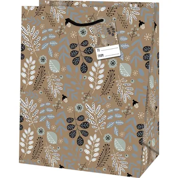 Dárková taška Taška dárková Malá Listy 19 x 10,2 x 23 cm