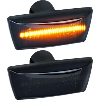 Směrový světlomet LED dynamické blinkry Opel Astra H, Zafira B, Corsa D/E, Meriva B, Insignia A - zatmavené