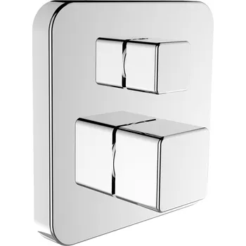 Vodovodní baterie Laufen Sense vrchní sada podomítkové vanové termostatické baterie se zavzdušňovacím ventilem, chrom HF901287100000