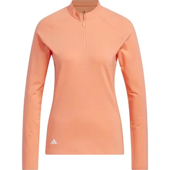 Adidas Solid Quarter Zip Long Sleeve dámská mikina, coral fusion dámské, S