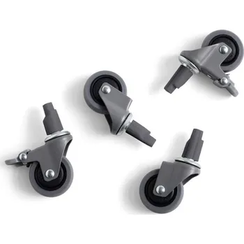 Úložný box HAY Kolečka Colour Crate Large set 4 ks, grey