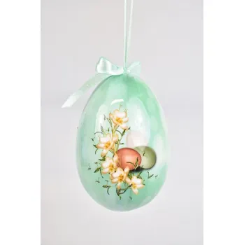 Velikonoční dekorace Plastové vajíčko na zavěšení s motivem vajíček 12 cm (135598 015 WIPK-2-07910-22 vajíčko)