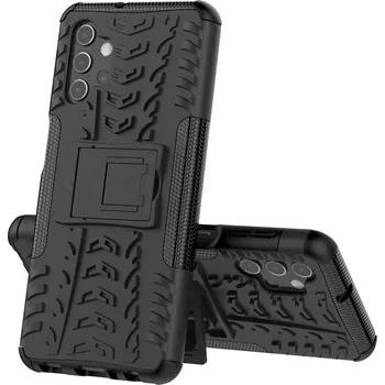 Pouzdro na mobilní telefon Kryt Samsung A32 5G černý se stojánkem (obal neboli pouzdro na Samsung A32 5G)