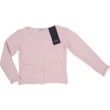 Dívčí svetr Emoi dívčí pudrový svetr s knoflíky Velikost: 104