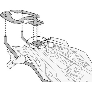 Zavazadlo na motocykl KAPPA Nosič kufru BMW G 310 R (17-22) KR5125