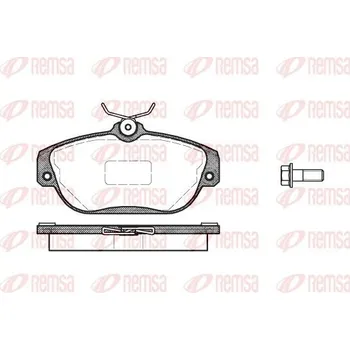 Brzdová destička Sada brzdových destiček, kotoučová brzda REMSA 0368.10