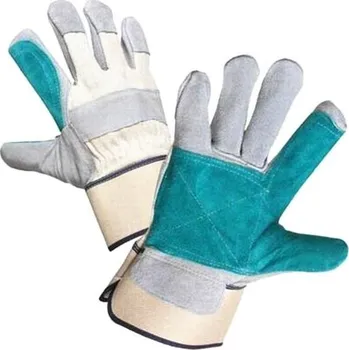 Pracovní oblečení Rukavice pracovní kožené Magpie green 1015L - zelené