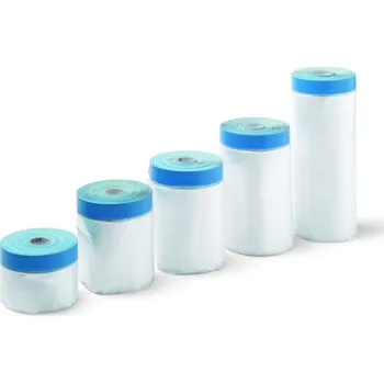 Zakrývací fólie na malování Těsmat CZ s.r.o. CQ zakrývací fólie s UV PVC samolepicí páskou 550 mm x 20 m