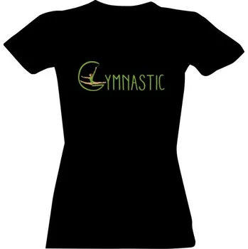 Dámské tričko Tričko s potiskem gymnastic zelená dámské
