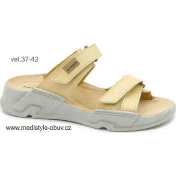 Dámská zdravotní obuv MEDISTYLE BOHDANA 1B-L13 pantofel ŽLUTÝ vel.37-42, žlutá - 37