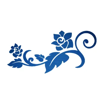 Samolepící dekorace SAMOLEPKA Květina dekor 038 levá (65 - škrábaný kov modrý) NA AUTO, NÁLEPKA, FÓLIE, POLEP, TUNING, VLASTNÍ TEXT, TISK, AUTOSAMOLEPKY.cz, POLEPY, OBRÁZEK, LOGO, SAMOLEPKY