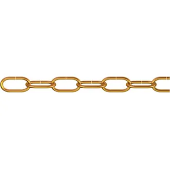 Řetěz dörner + helmer 153282 dekorativní řetěz mosaz ocel 20 m