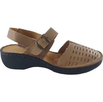 Dámské sandále 03071/P - kožené zdravotní sandály s perforovanou špičkou a možností vlastní barvy, zapínaní na přezku 38