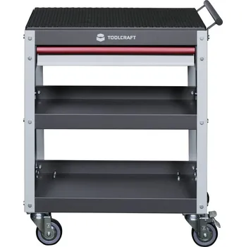 TOOLCRAFT 553942 servisní vozík Barva: šedá, světle šedá, červená