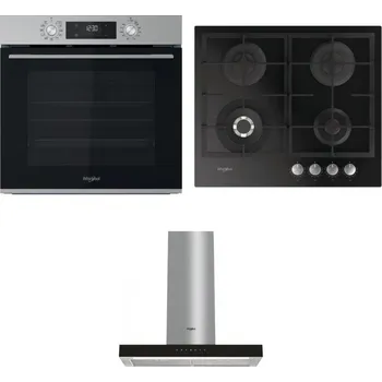 Set domácích spotřebičů WHIRLPOOL OMK58CU1SX + WHIRLPOOL GOFL 629/NB + WHIRLPOOL WHBS 62F LT K