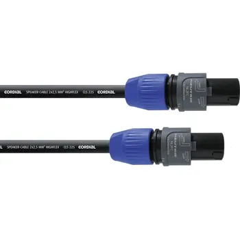 Elektronika Cordial reproduktor kabel [1x Typ SPK zástrčka - 1x Typ SPK zástrčka] 2 x 2.5 mm² 5.00 m černá