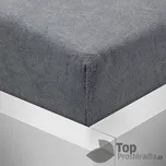Froté prostěradlo 220x200 Premium - Tmavě šedá