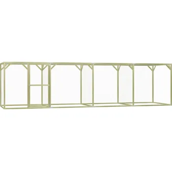 Klec pro kuřata z borovice plochá střecha