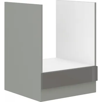 Nábytek FALCO Kuchyňská skříňka Garid na vestavný sporák 60 D GAZ BB šedý lesk/šedá