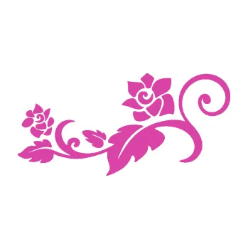 Samolepící dekorace Květina dekor 038 levá (16 - růžová) SAMOLEPKA NA AUTO, NÁLEPKA, FÓLIE, POLEP, TUNING, VLASTNÍ TEXT, TISK, AUTOSAMOLEPKY.cz, POLEPY, OBRÁZEK, LOGO, 3D STICKERS