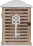 Dřevěná skříňka na klíče 19 x 6 x 27,5…