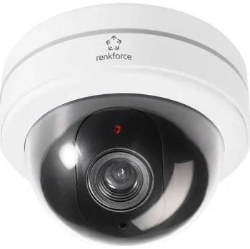 Zabezpečení domácnosti Renkforce 454422 Atrapa kamery s blikající LED diodou