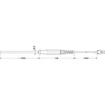 Greisinger GTF 1000 AL ponorná teplotní sonda Kalibrováno dle (ISO) -200 do 1000 °C typ senzoru K