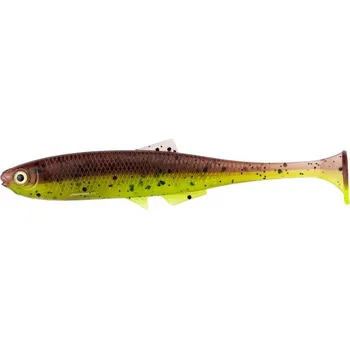 Umělá nástraha LMAB Gumová Nástraha Kofi Bleak Shad 9cm 5ks Barva: Green Pumpkin Chartreuse, Délka: 9cm