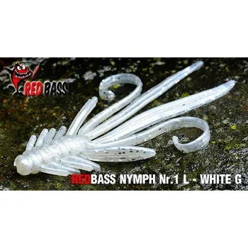 Umělá nástraha Nymfa REDBASS L - White G / 80mm - 1ks