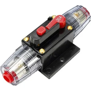 Jistič Proudový jistič DC 12-24V/30A v pojistkovém pouzdře