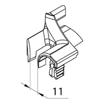 Roleta Navaděč, náběh lamel do boční vodící lišty 22mm, lamely 37 a 39mm Varianta: barva tmavě hnědá