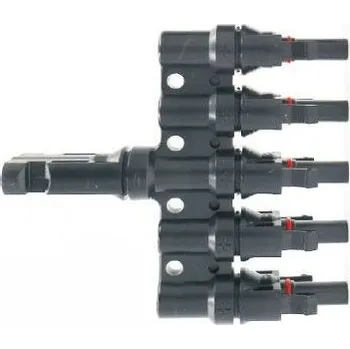 Síťový kabel Rozbočení MC-4, 1x konektor, 5x zdířka