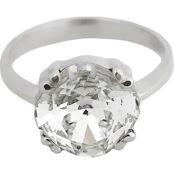 Prsten Stříbrný prsten Swarovski krystal čirý - T1225 (Stříbrný prsten s krystalem Swarovski)