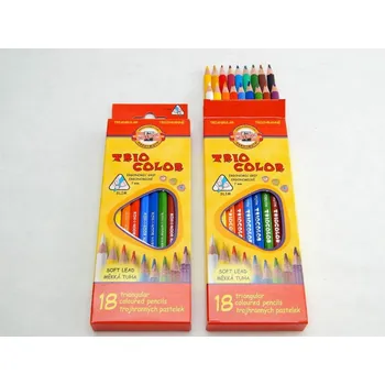 Pastelka Pastelky Kohinoor, trojhranné, 3133-18, 18 kusů