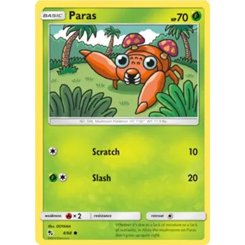 Karetní hra Paras 004/068 - Hidden Fates Typ karty: Non-Holo