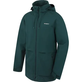 Pánský zimní kabát Husky Pánský hardshell kabát Nevr M XXL, dk. green