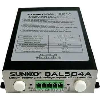 Nabíječka baterií Bateriový balancér SUNKKO BAL-504A 4S 5A pro Li-Ion a LiFePO4 články