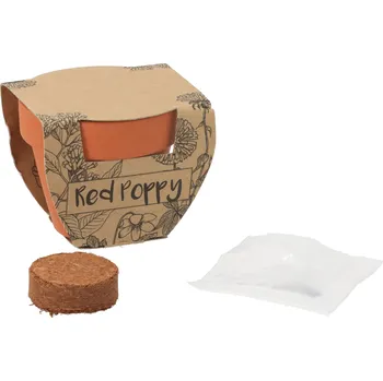 Květináč Malý květináč se semínky vlčího máku